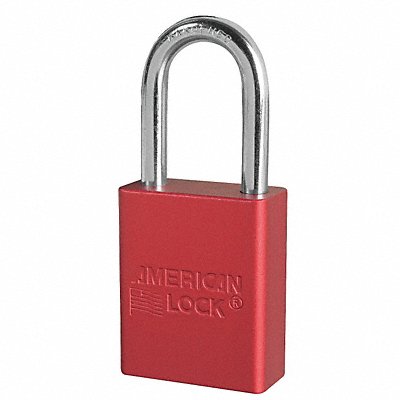 E7785 Lockout Padlock KA Red 1-7/8 H PK3