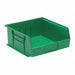 F0603 Hang and Stack Bin Green PP 5 in