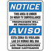 Spanish-Bilingual Notice Sign 14 X10 