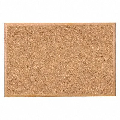 Bulletin Board Cork Wood Frame 72x48