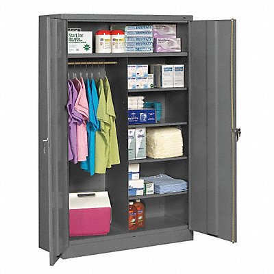 Storage Cabinet 78 x48 x18 MdGry 5Shlv