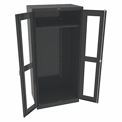 Storage Cabinet 78 x36 x24 Black 1Shlv