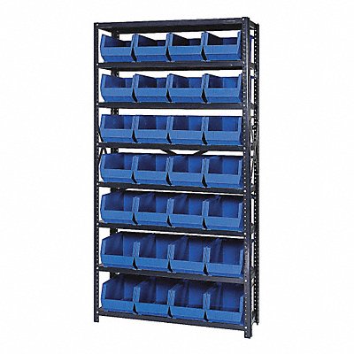 E1498 Bin Shlvng 12inx75inx36in Blue