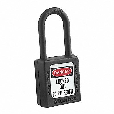 Lockout Padlock KA Black 1-3/4 H