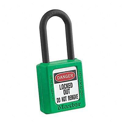 Lockout Padlock KA Green 1-3/4 H