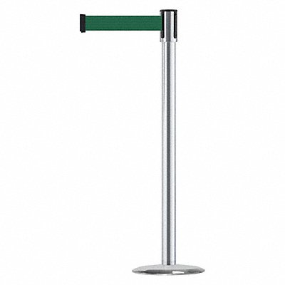 Barrier Post with Belt Polished Satin