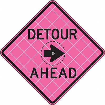 Detour Traffic Sign 36 x 36 