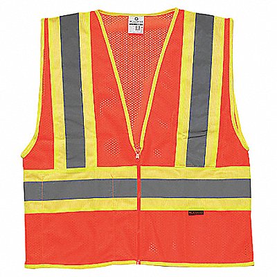 E6640 High Visibility Vest Class 2 5XL Orange