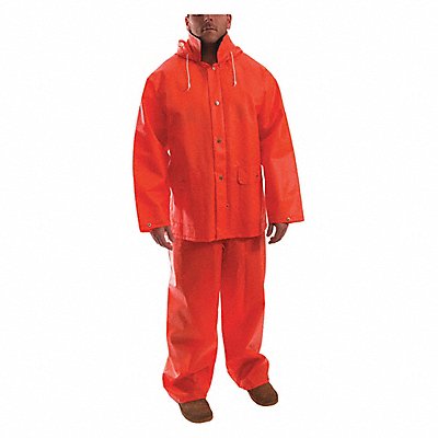 Rain Suit Jacket/Bib Unrated Orange 3XL