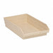 F0620 Shelf Bin Ivory Polypropylene 4 in