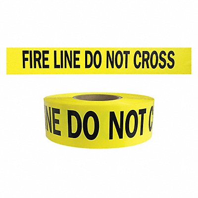 Barricade Tape Yellow/Black 1000ft x 3In