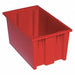 E1879 Stk and Nest Ctr Red Solid Polypropylene