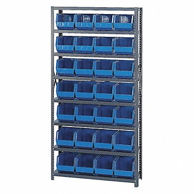 E1497 Bin Shlvng 12inx75inx36in Blue