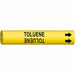 Pipe Marker Toluene 13/16 in H 4/5 in W