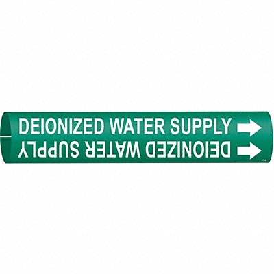 Pipe Mrkr Deionized Water Supply 7/8in H