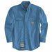 E6404 FR Long Sleeve Shirt Blue S Button