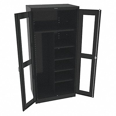 Storage Cabinet 78 x36 x24 Black 5Shlv