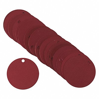 Blank Tag Aluminum 2in W Red PK25