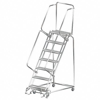 Lockstep Rolling Ladder Steel 70 in.H