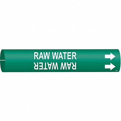 Pipe Marker Raw Water 7/8 in H 7/8 in W