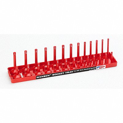 Socket Tray Red Plastic