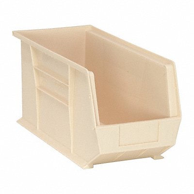 F0610 Hang and Stack Bin Ivory PP 9 in