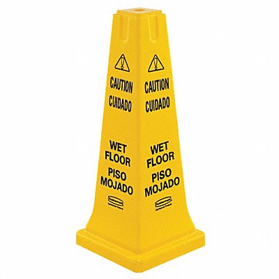 Safety Cone Yellow HDPE 26 in H