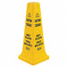 Safety Cone Yellow HDPE 26 in H