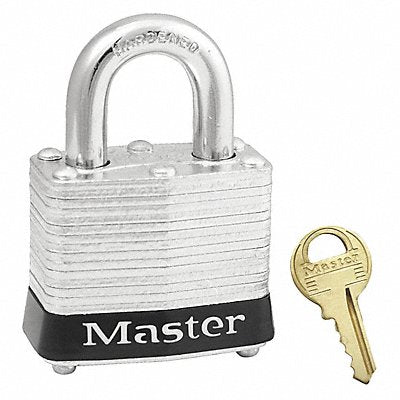 F0076 Lockout Padlock KA Black 1-1/4 H