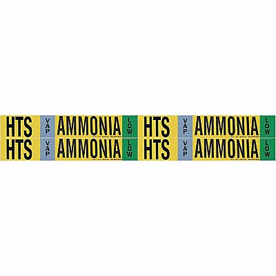 Pipe Marker Ammonia 1 1/8in H 7in W