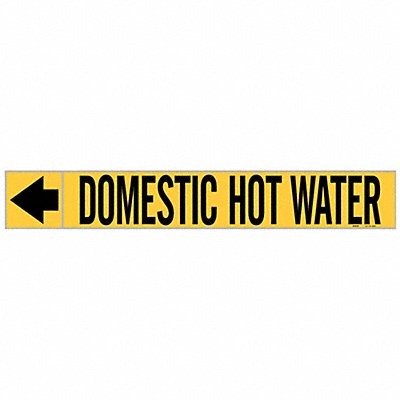 Pipe Markr Domestic Hot Water 1in H