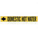 Pipe Markr Domestic Hot Water 1in H