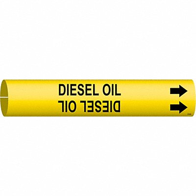 Pipe Marker Diesel Oil 7/8 in H 7/8 in W