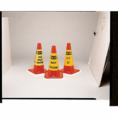 Traffic Cone Collar Yw/Blk Wet Paint PK6