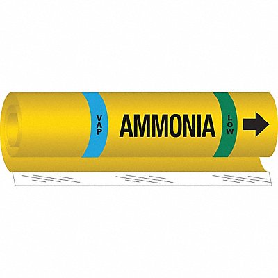 Pipe Marker Ammonia 26 in H 12 in W