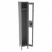 Wrdrb Lockr Clearview 1 Wide 1 Tier Gray