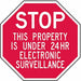 Rflctv Surveillance Stop Sign 6x6in Alum