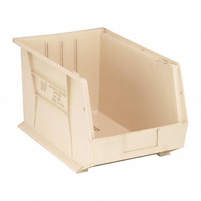 F0609 Hang and Stack Bin Ivory PP 10 in