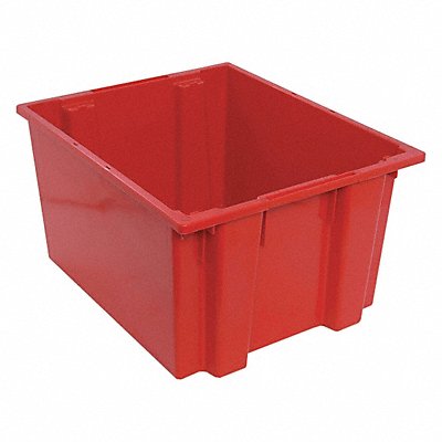 E1884 Stk and Nest Ctr Red Solid Polypropylene