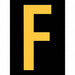 Reflective Letter Label F 2-1/2in H PK25