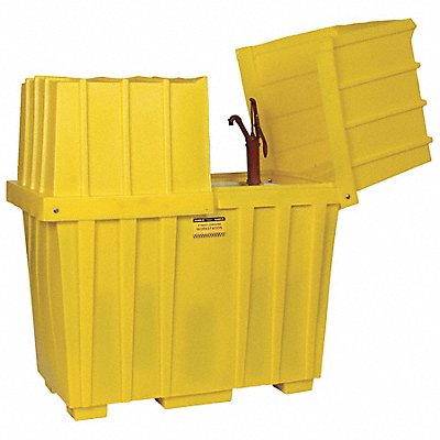 Bottom Tub 220 gal Yellow Polyethylene