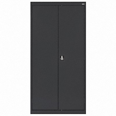 Storage Cabinet 72 x36 x18 Black 4Shlv