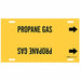 Pipe Marker Propane Gas 8 in H 16 in W