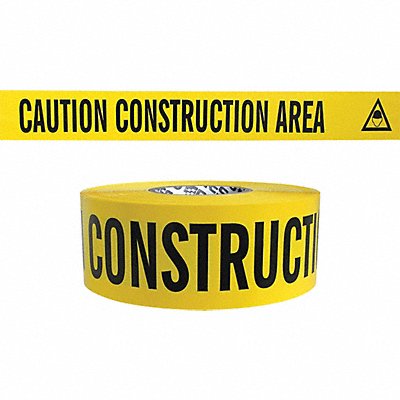 Barricade Tape Yellow/Red 500 ft x 3 In