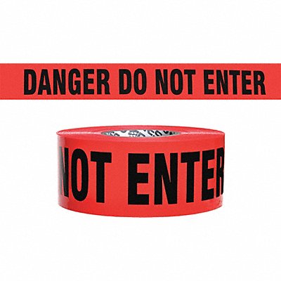 Barricade Tape Black/Red 500 ft x 3 