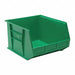 F0611 Hang and Stack Bin Green PP 11 in