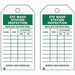 Eye Wash Sta Inspection Tag 3/8 In PK100