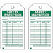Safety Inspection Tag 5-3/4 x 3 In PK10