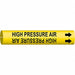 Pipe Marker High Pressure Air 4/5 in W