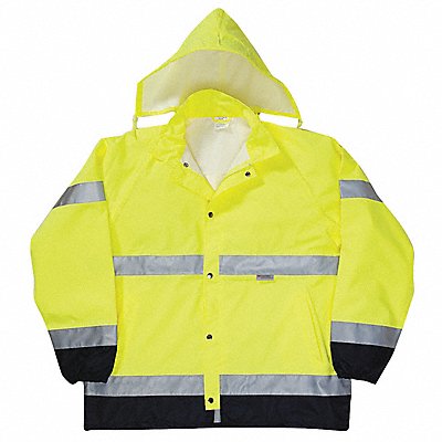 Rain Jacket Class 3 Type R Blk/Ylw M